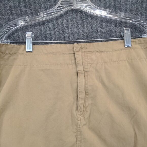 GAP Womens Skirt Tan Size 12 Cotton A-Line Back Pocket Zip Closure - Picture 7 of 11